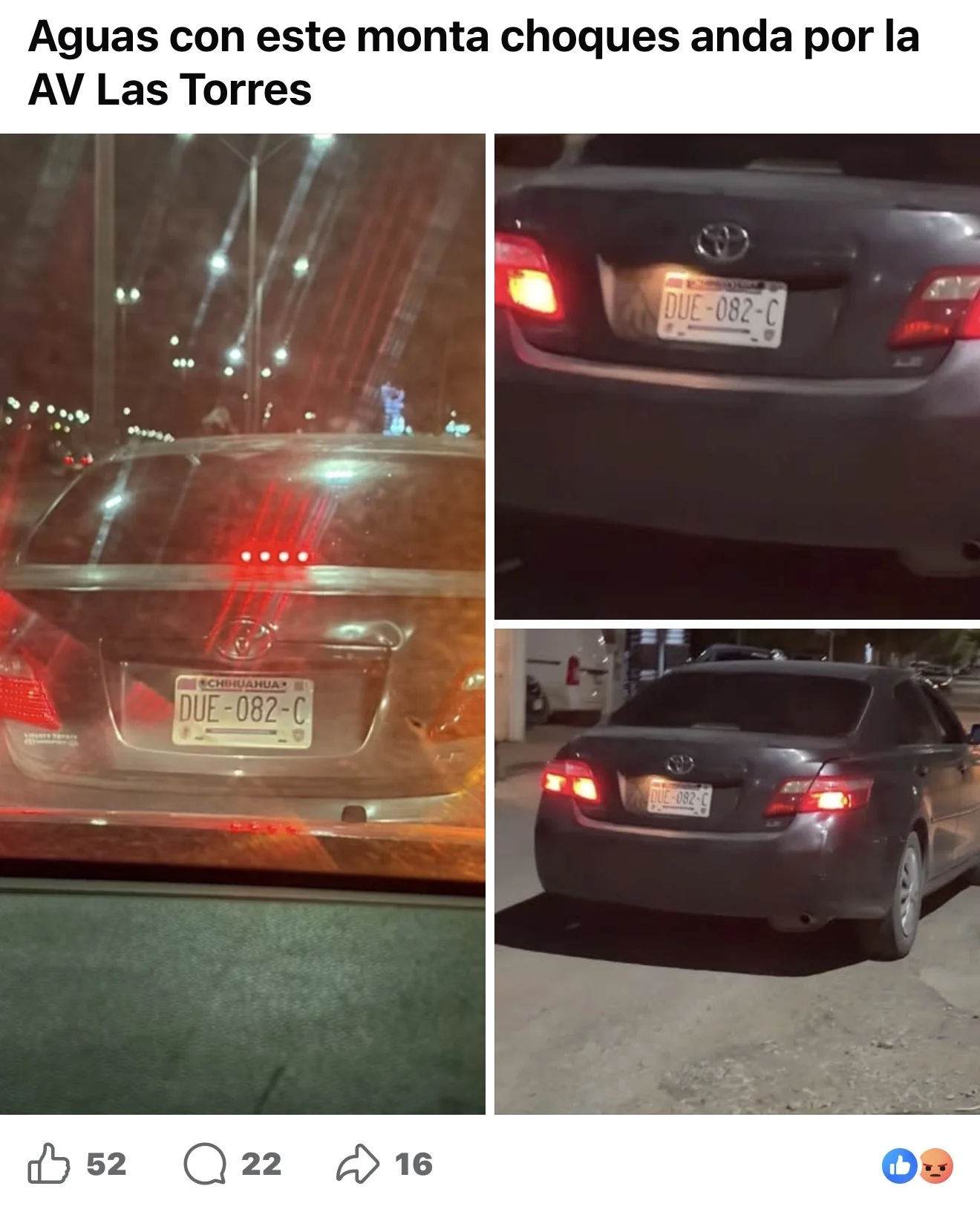 Cuidado andan en Juárez los montachoques 2