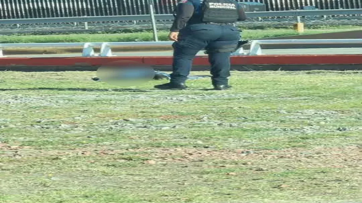 Zona resguardada tras el hallazgo de un hombre muerto cerca de la X en Ciudad Juárez