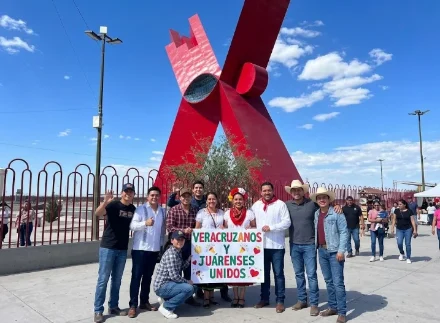 Cartel del Festival Veracruz del Norte en Ciudad Juárez