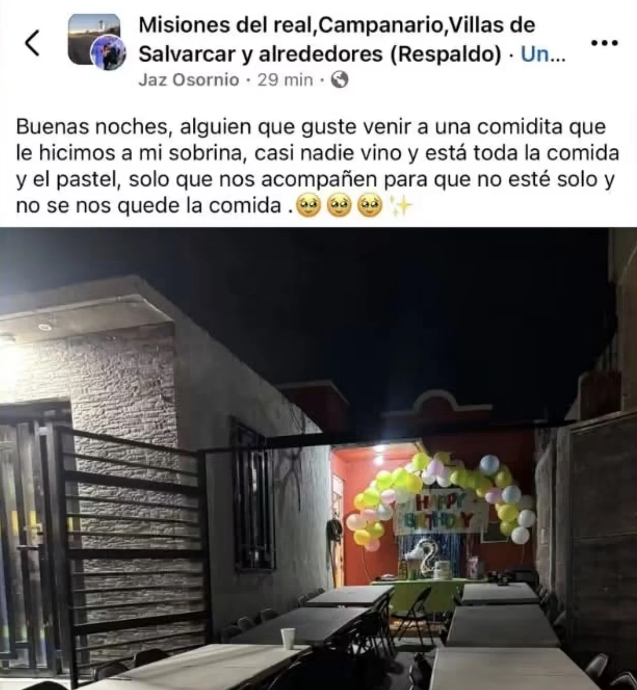 Nadie fue a fiesta de niña juarense; es así como invitaron a todos 2