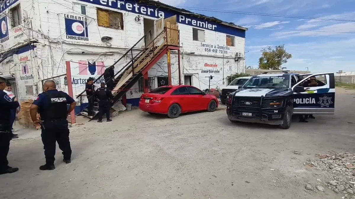 Ferretería de la colonia Galeana donde fue encontrado un trabajador sin vida