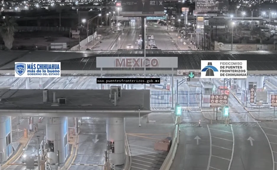 Puentes internacionales de Ciudad Juárez con pocos vehículos rumbo a El Paso