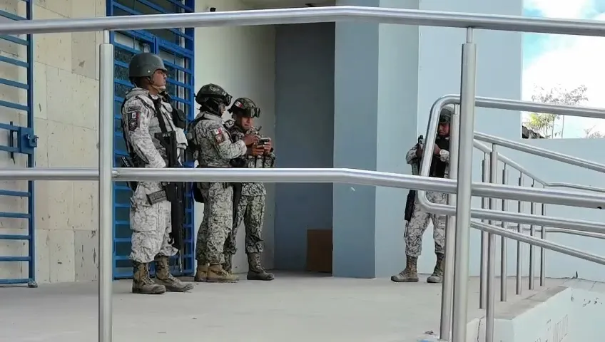 Unidad de la SSPM durante labores de vigilancia en Ciudad Juárez
