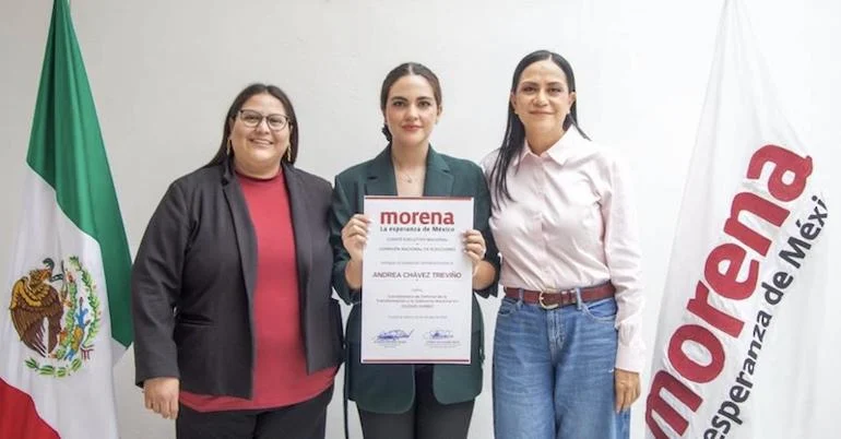 Andrea Chávez Treviño, senadora con licencia y coordinadora municipal de Morena en Ciudad Juárez
