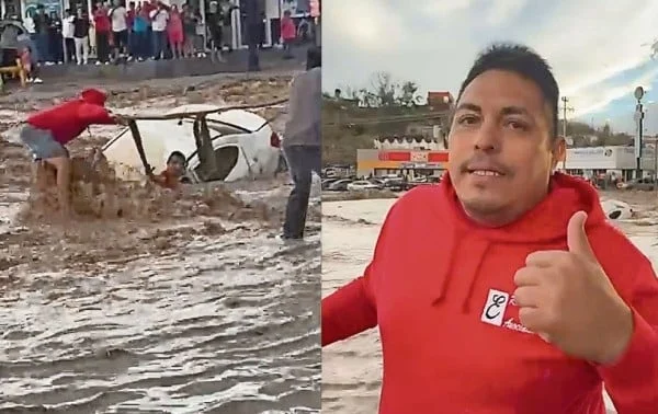 Juan Carlos Charly Rodríguez, quien intentó salvar a un guiador arrastrado por la corriente en Ciudad Juárez