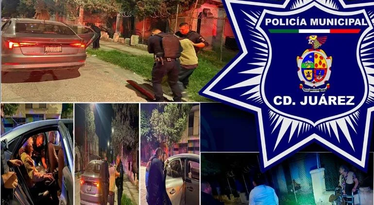 Policías municipales auxilian a adulto mayor en la colonia Monumento de Ciudad Juárez