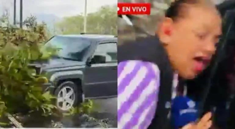 Reportera y camarógrafo atropellados durante transmisión en vivo en Monterrey