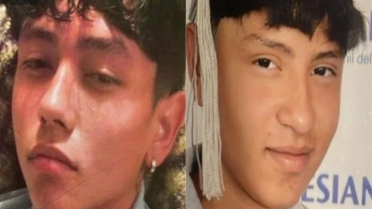 Fichas de búsqueda de los hermanos Ian Alexander y Ángel Uriel Carrillo Rivera