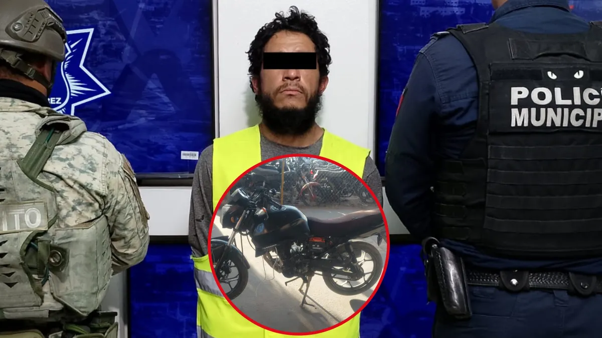 Motocicleta asegurada durante operativo en la colonia Roma de Ciudad Juárez