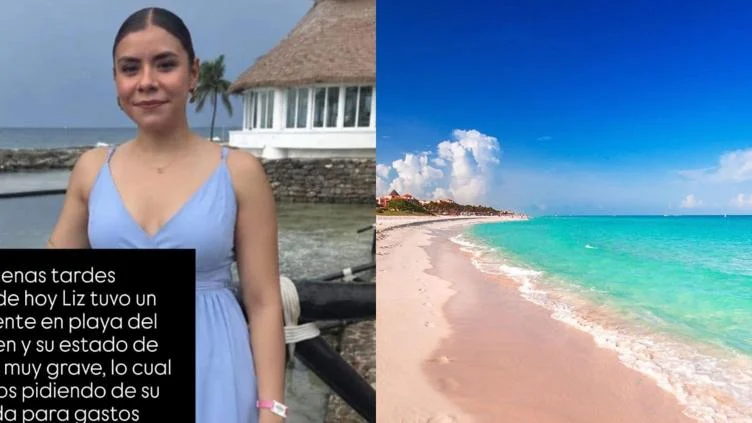 Chihuahuense hospitalizada tras casi ahogarse en Playa del Carmen