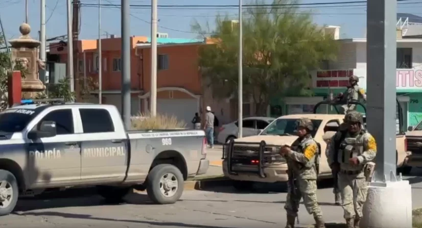 Operativo policial tras asalto armado en consultorio dental de La Chaveña en Ciudad Juárez