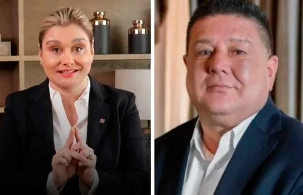 César Jáuregui, exfiscal de Chihuahua, durante un pronunciamiento público