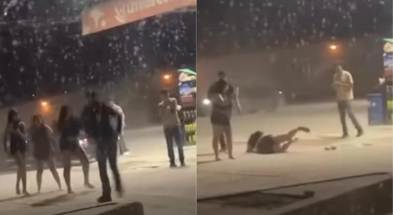 Riña entre jóvenes registrada en Plaza Porvenir de Ciudad Juárez