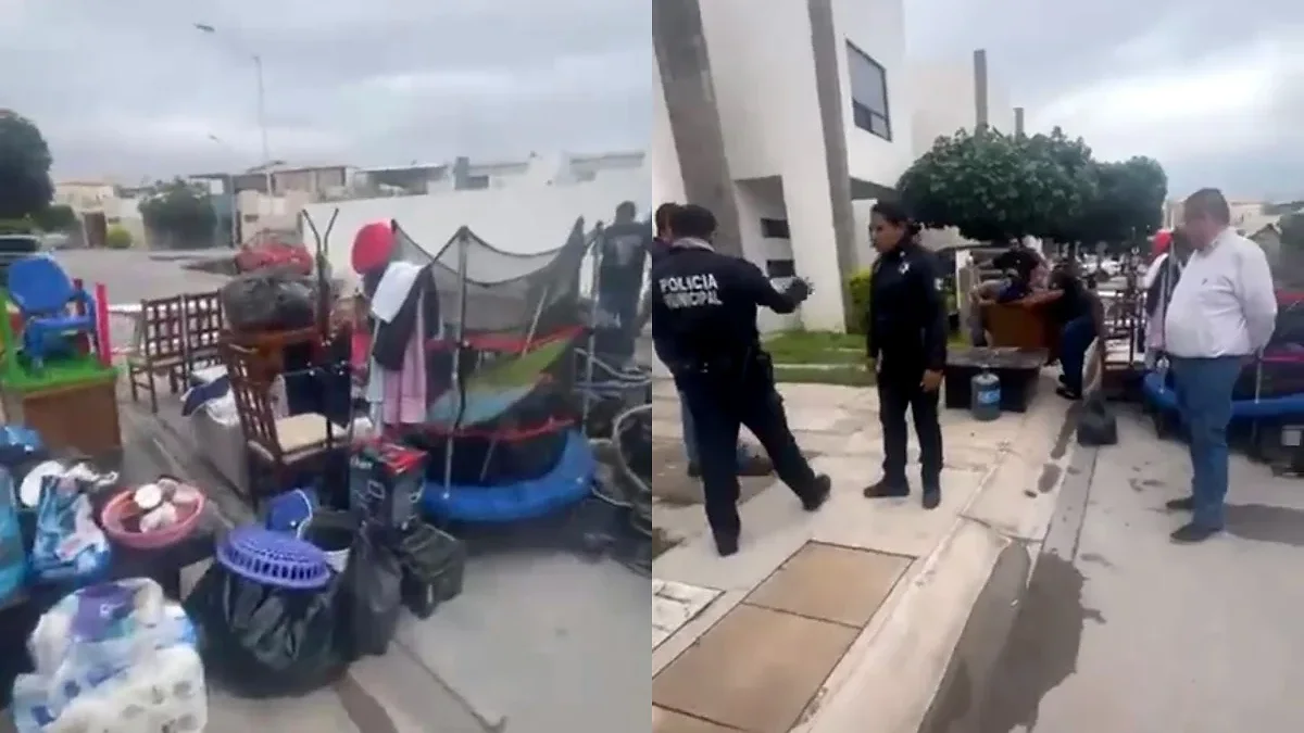 Pertenencias retiradas de una vivienda durante una diligencia en Torreón