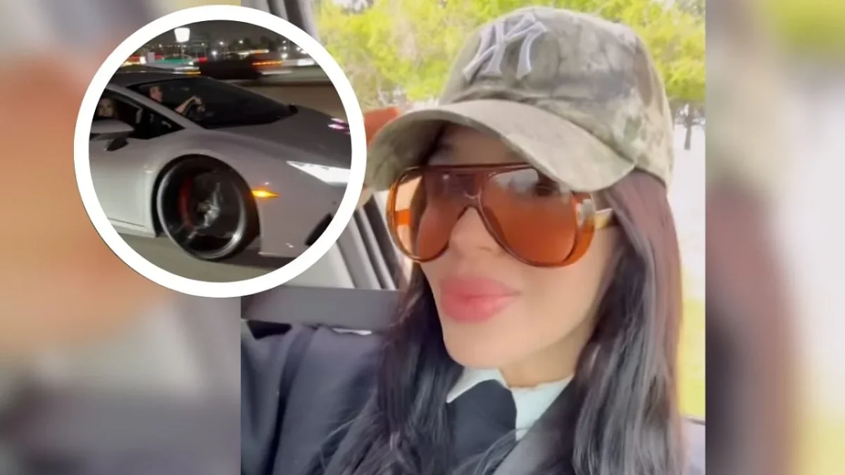Emma Coronel conduce un Lamborghini Huracán EVO en un video de Instagram