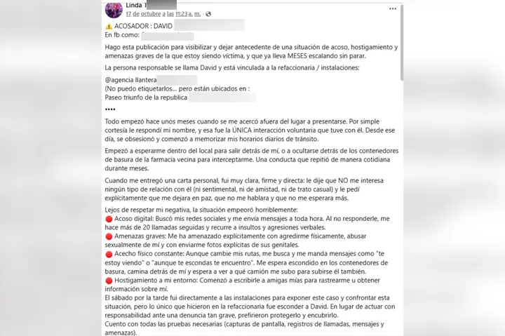 Joven envía mensaje a todo Juárez; teme por su seguridad 2