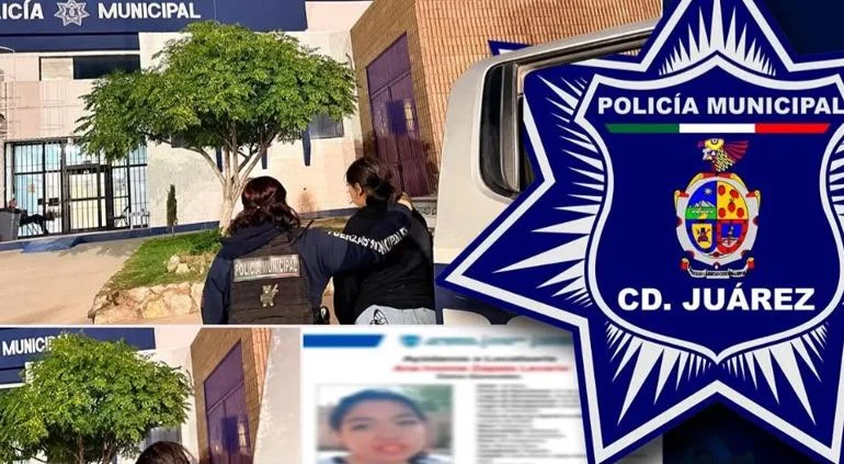 Estación de la Policía Municipal en Ciudad Juárez donde quedó bajo resguardo una adolescente localizada