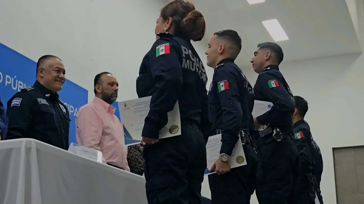 Ceremonia de reconocimiento a policías municipales destacados de Ciudad Juárez