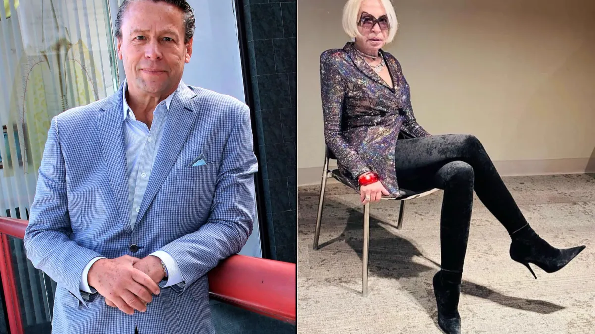 Retrato de Laura Bozzo con un moño negro compartido por Alfredo Adame