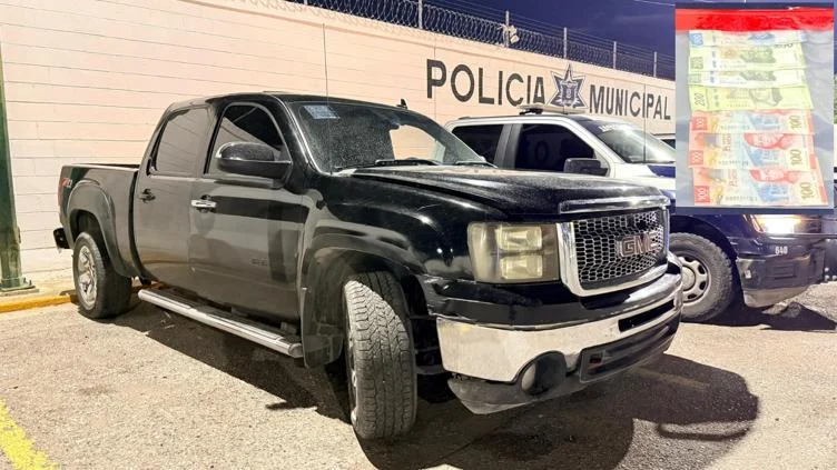 Camioneta asegurada tras detención por presunto secuestro exprés en Ciudad Juárez