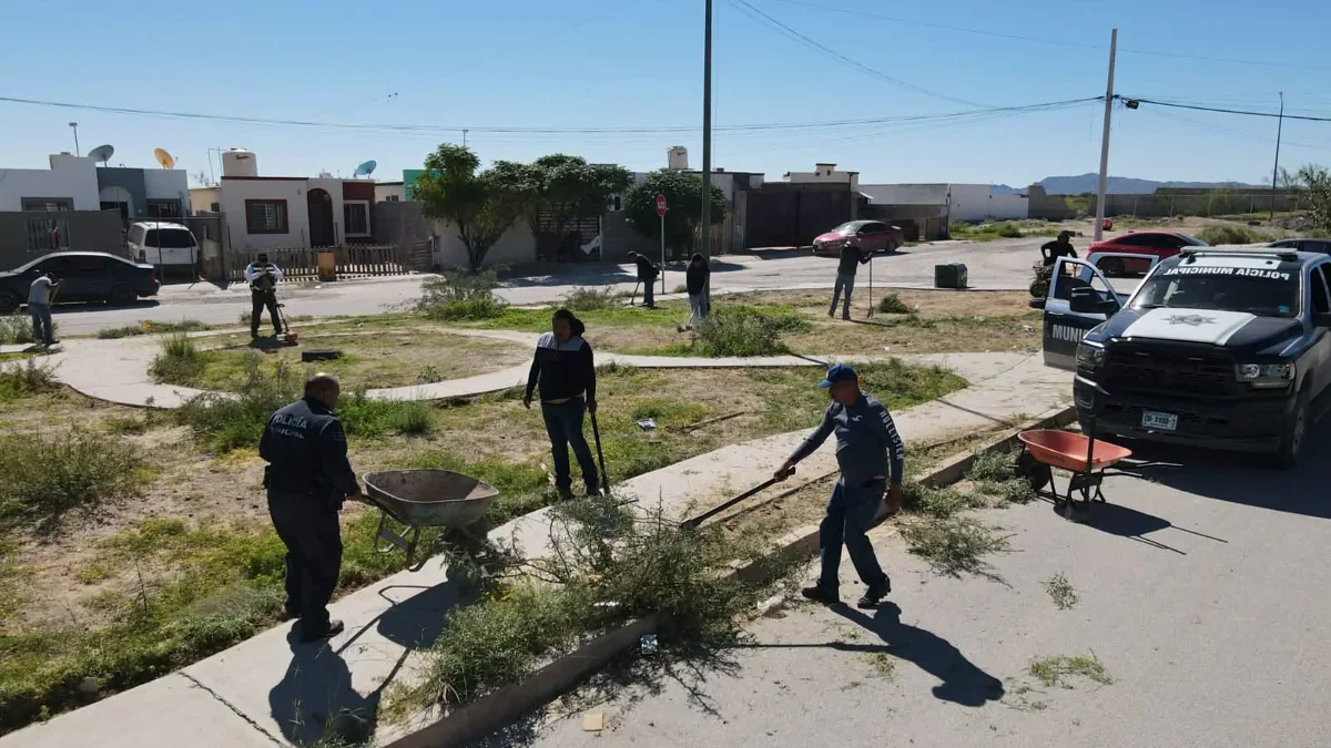 Operativo de la SSPM en Jardines de Roma Etapa II de Ciudad Juárez