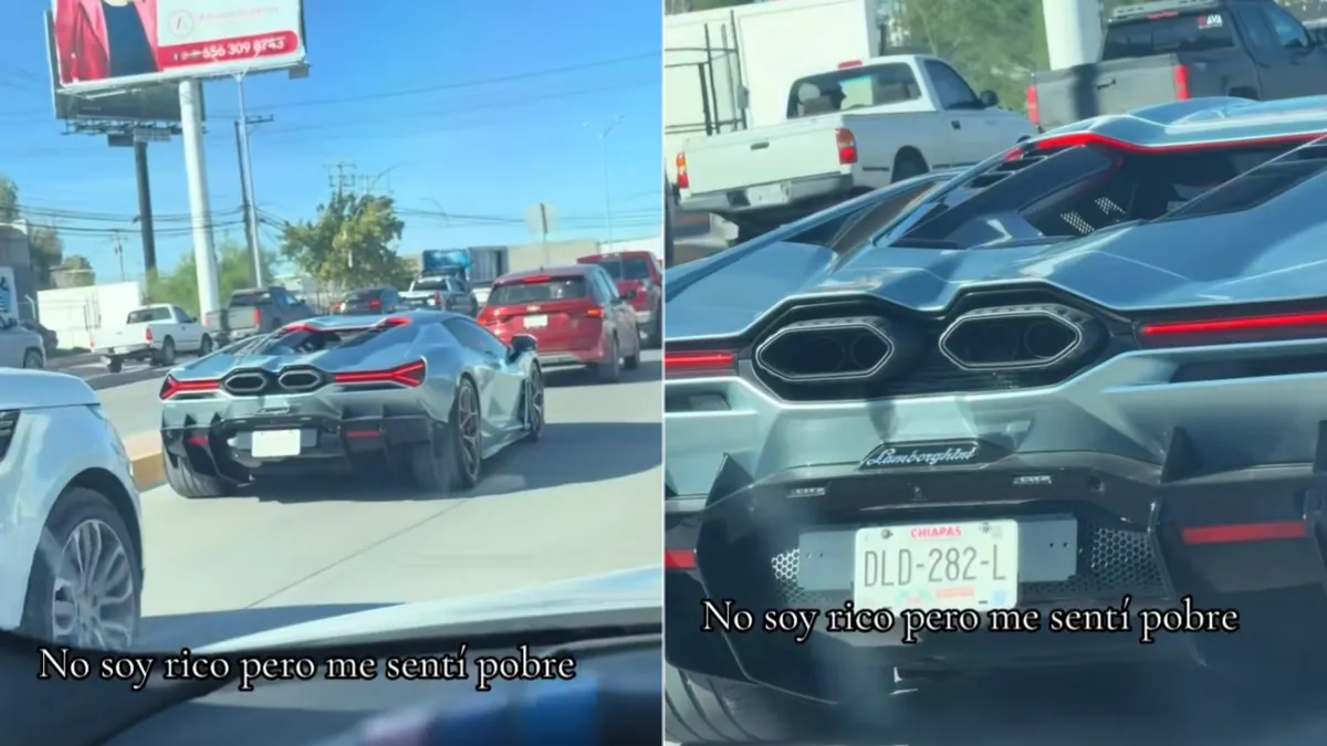 Lamborghini Revuelto con placas de Chiapas circulando por Ciudad Juárez