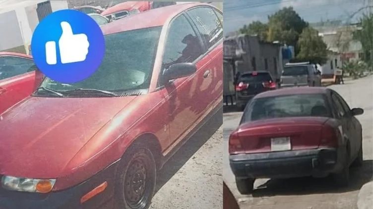 Automóvil Saturn SL rojo reportado como robado en Ciudad Juárez