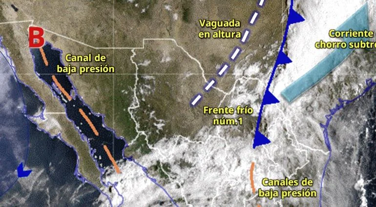 Pronóstico del primer Frente Frío y descenso de temperaturas en Chihuahua