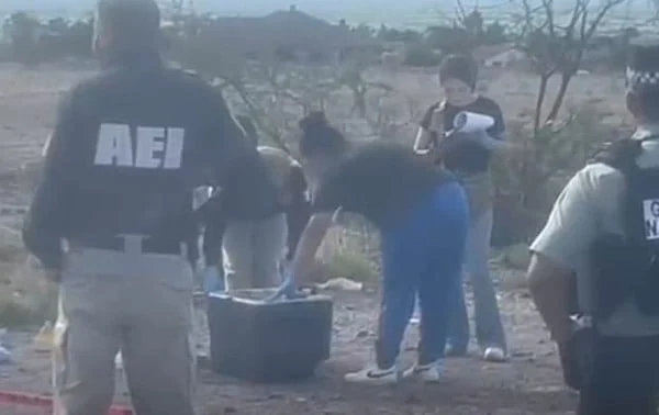 Movilización policial por el hallazgo de una hielera en la carretera Chihuahua-Cuauhtémoc