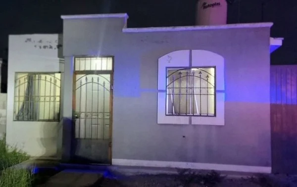 Vivienda de la colonia Las Gladiolas donde fue localizado un hombre sin vida