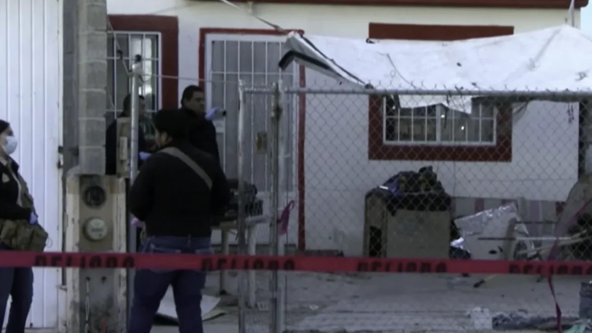Vivienda resguardada por autoridades en la colonia Sierra Vista de Ciudad Juárez