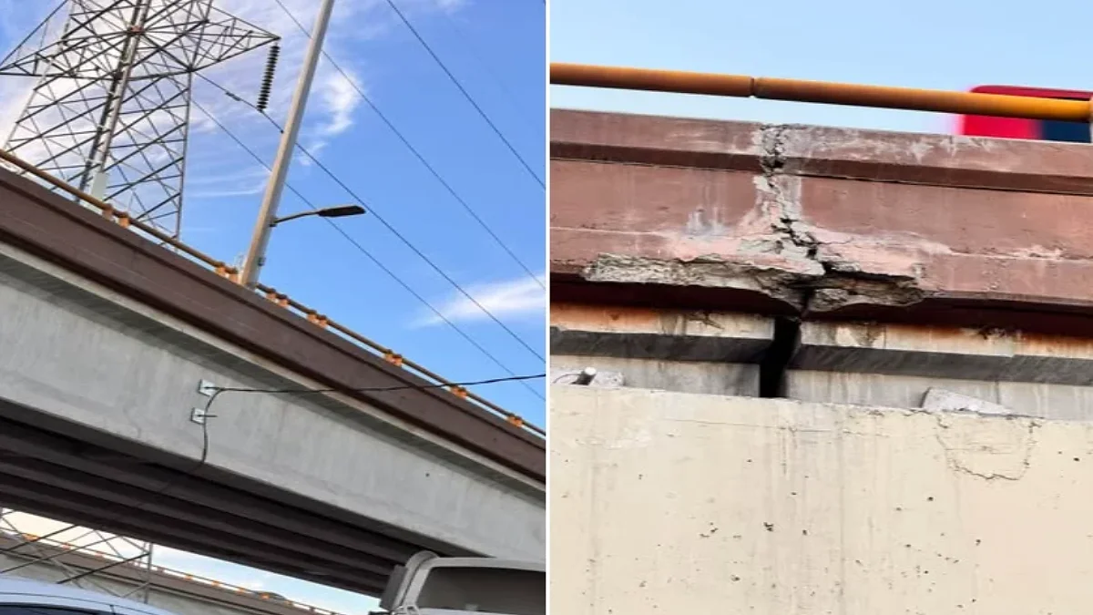 Fracturas y cableado improvisado denunciados en el puente de Henequén y Zaragoza en Ciudad Juárez
