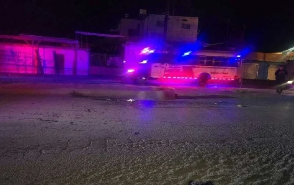 Lugar donde un camión atropelló a un peatón en la colonia Independencia de Ciudad Juárez
