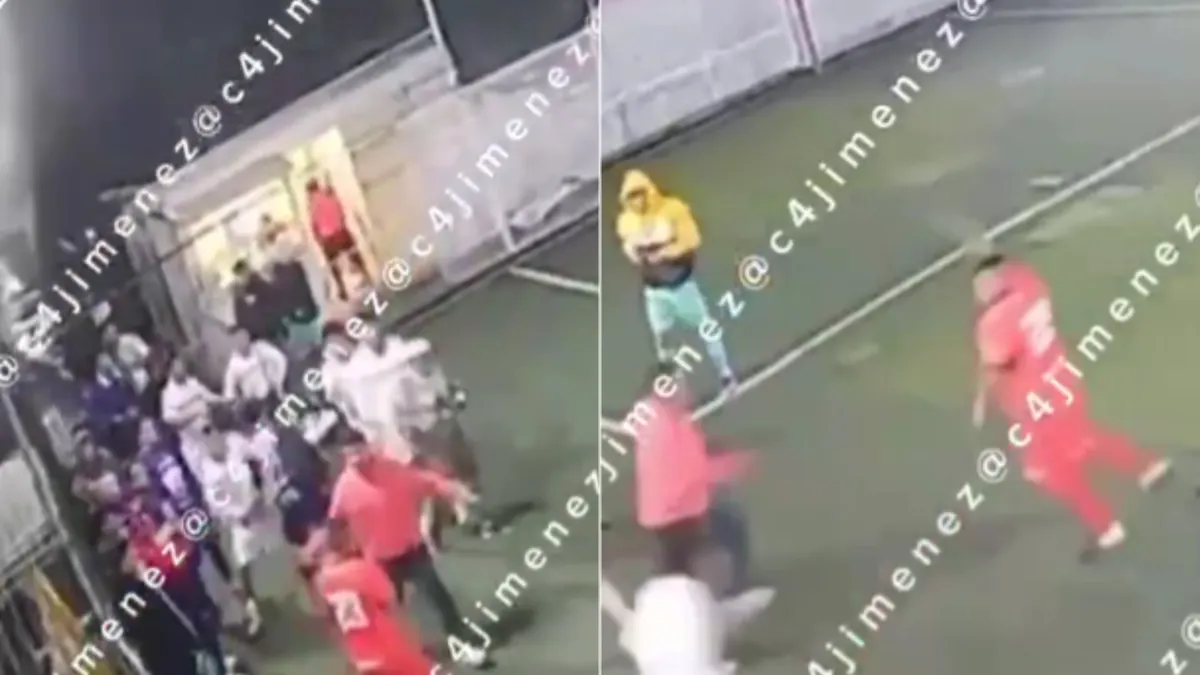 Policías detienen a hombre que sacó una pistola durante partido de futbol en Iztapalapa
