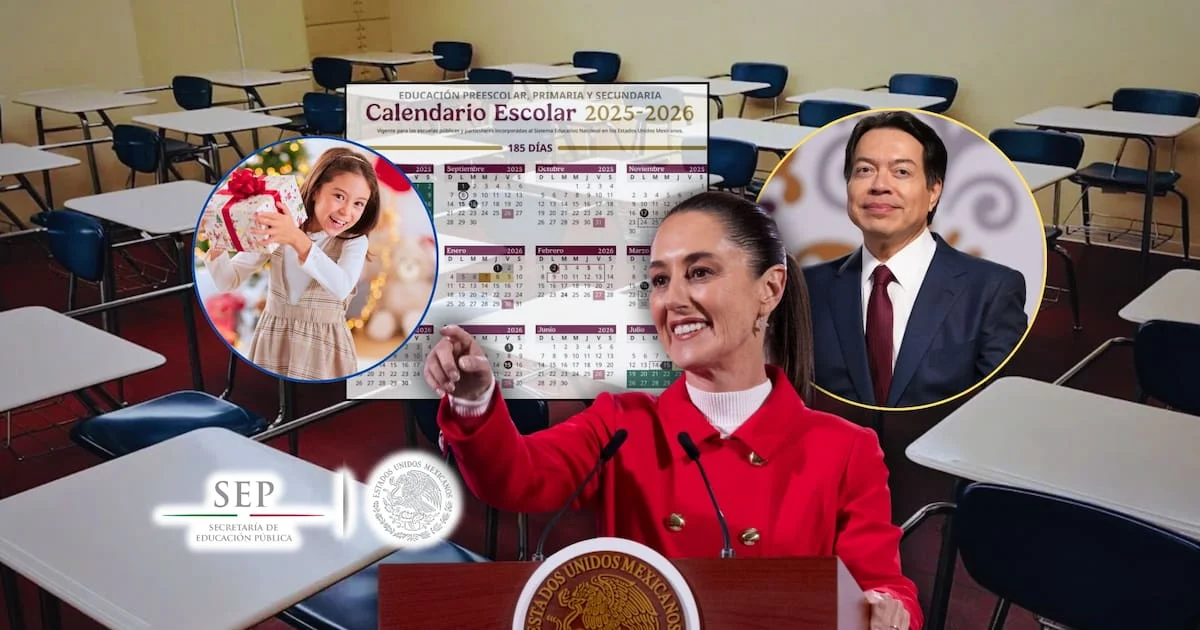 Calendario de vacaciones de invierno 2025-2026 confirmado por la SEP