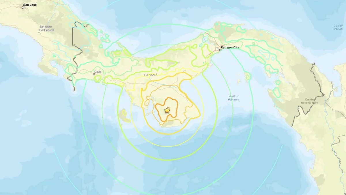 Reporte de fuerte sismo registrado en Panamá