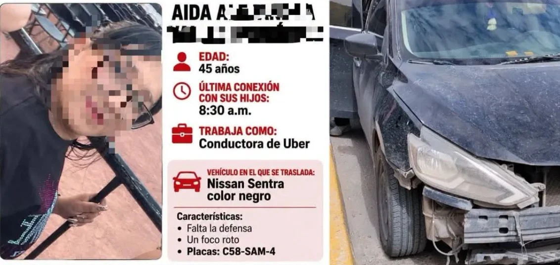 Localizan a conductora de Uber reportada desaparecida en Ciudad Juárez