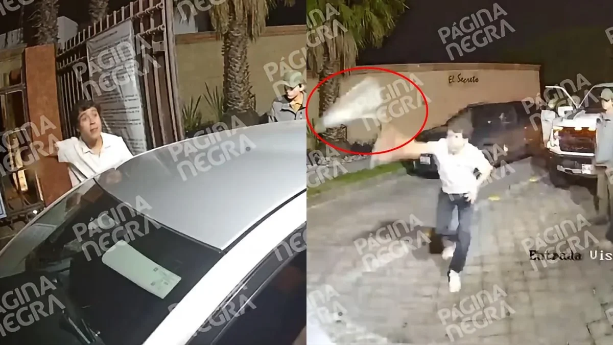 Automóvil de conductor de Uber con el medallón trasero destruido en San Andrés Cholula, Puebla