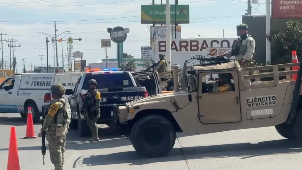 Lugar donde fue localizado un hombre sin vida en la colonia Ampliación Aeropuerto de Ciudad Juárez